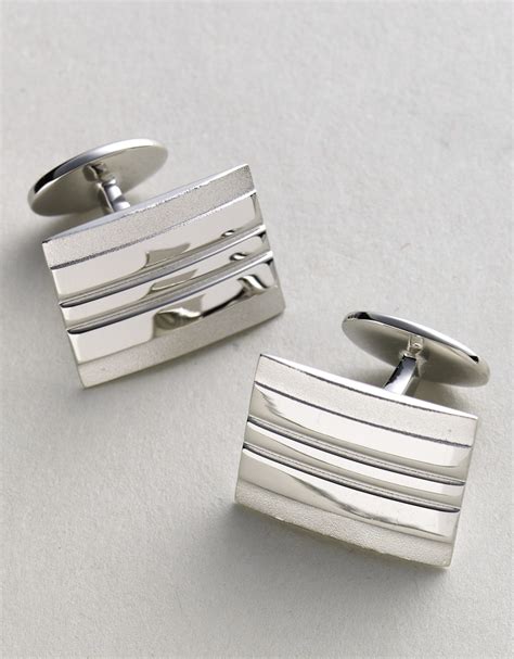 silver designer cufflinks for men